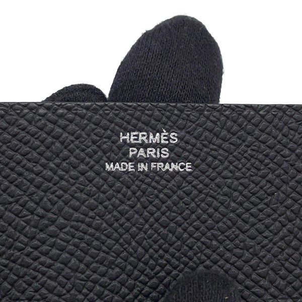 エルメス カードケース H ポケット H Pocket ブラック エプソン K刻印 HERMES 名刺入れ 黒