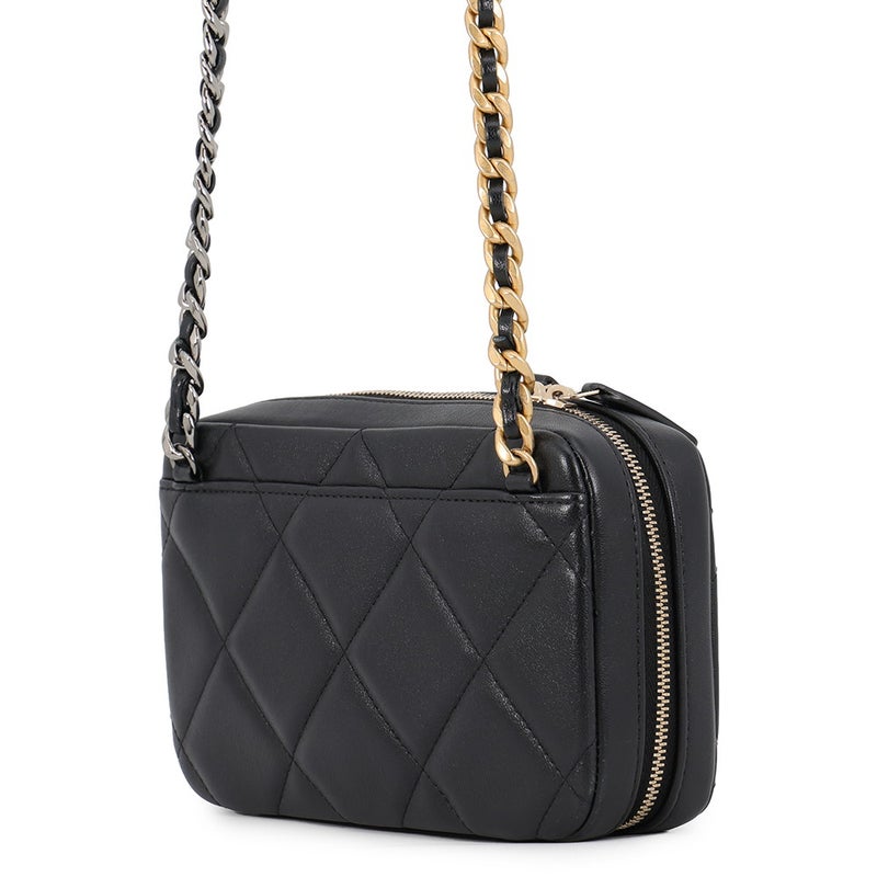 シャネル チェーンショルダーバッグ CHANEL19 ココマーク ラムスキン AP2728 CHANEL バッグ 黒