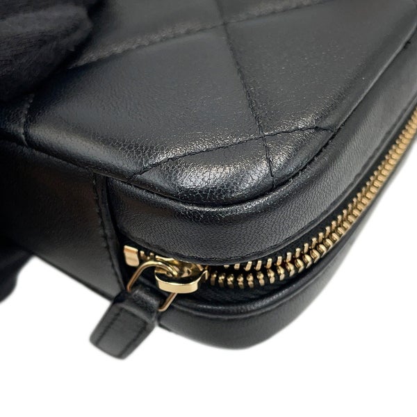 シャネル チェーンショルダーバッグ CHANEL19 ココマーク ラムスキン AP2728 CHANEL バッグ 黒