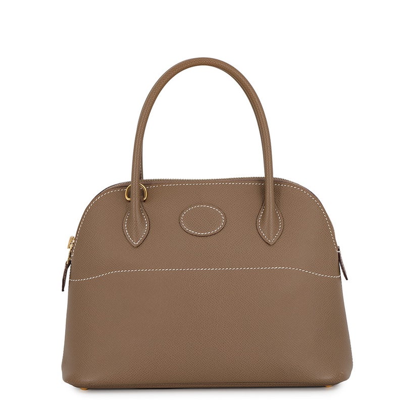 エルメス ハンドバッグ ボリード27 エトゥープ/ゴールド金具 エプソン Y刻印 HERMES Bolide 2wayショルダーバッグ