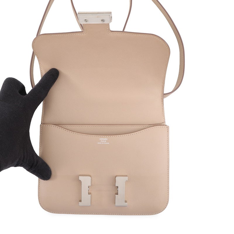 エルメス ショルダーバッグ ミニ コンスタンス3 アルジル/シルバー金具 スイフト T刻印 HERMES Constance