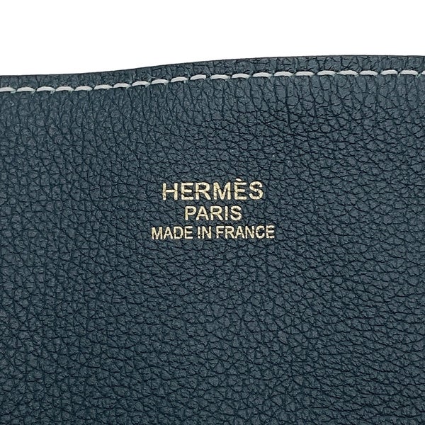 エルメス トートバッグ ドゥブルセンス 28 ブルーアトール/コルヴェール/トリヨンクレマンス/スイフト T刻印 HERMES