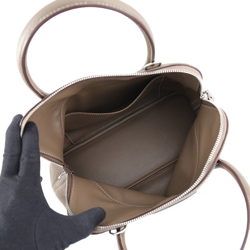 エルメス ハンドバッグ ボリード31 エトゥープ/シルバー金具 トリヨンクレマンス C刻印 HERMES Bolide 2wayショルダーバッグ