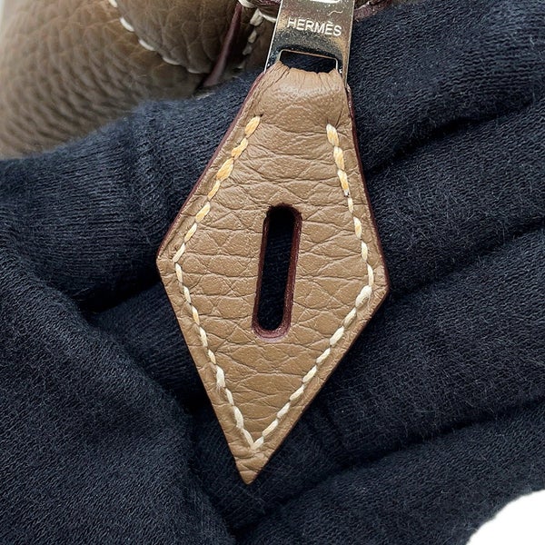エルメス ハンドバッグ ボリード31 エトゥープ/シルバー金具 トリヨンクレマンス C刻印 HERMES Bolide 2wayショルダーバッグ