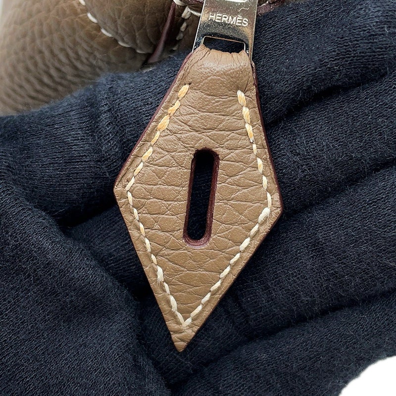 エルメス ハンドバッグ ボリード31 エトゥープ/シルバー金具 トリヨンクレマンス C刻印 HERMES Bolide 2wayショルダーバッグ