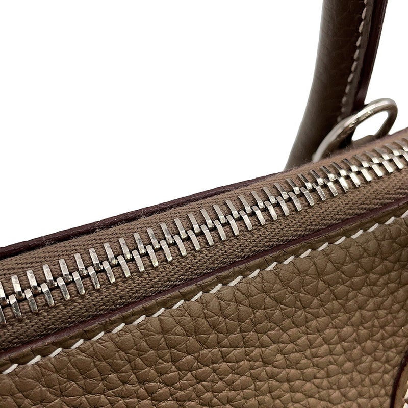 エルメス ハンドバッグ ボリード31 エトゥープ/シルバー金具 トリヨンクレマンス C刻印 HERMES Bolide 2wayショルダーバッグ