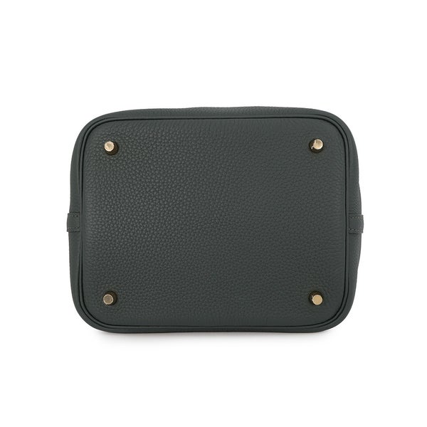 エルメス ハンドバッグ ピコタンロックMM ヴェールマングローブ/ゴールド金具 トリヨンクレマンス K刻印 HERMES トートバッグ
