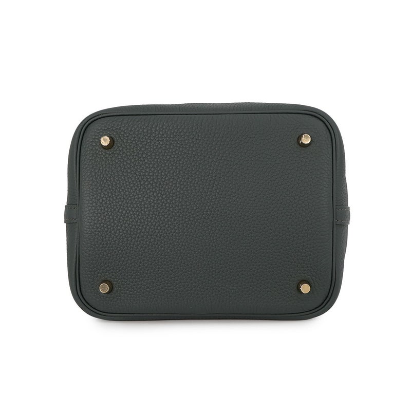 エルメス ハンドバッグ ピコタンロックMM ヴェールマングローブ/ゴールド金具 トリヨンクレマンス K刻印 HERMES トートバッグ