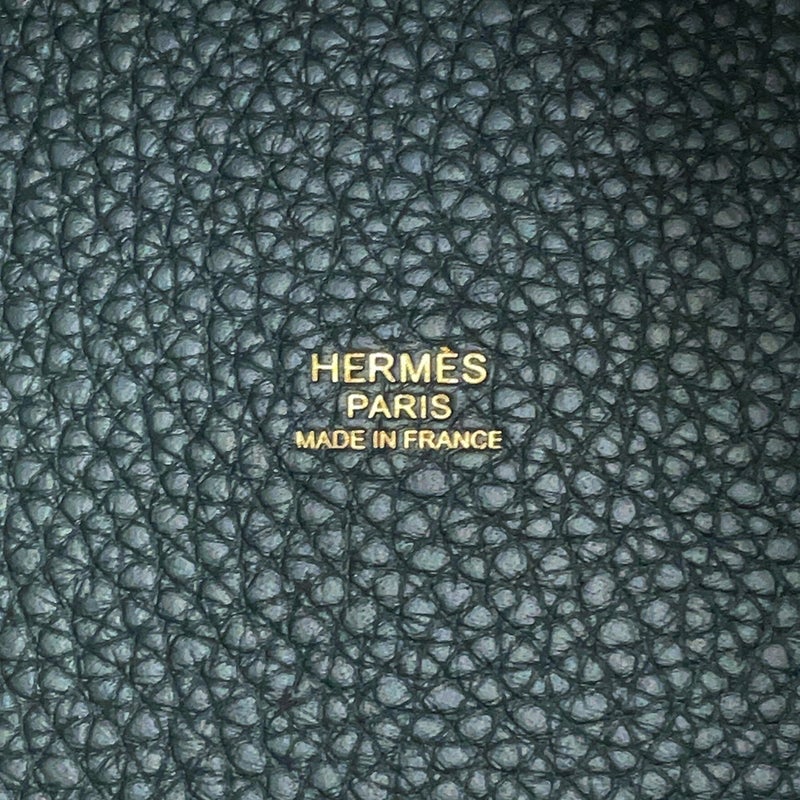 エルメス ハンドバッグ ピコタンロックMM ヴェールマングローブ/ゴールド金具 トリヨンクレマンス K刻印 HERMES トートバッグ