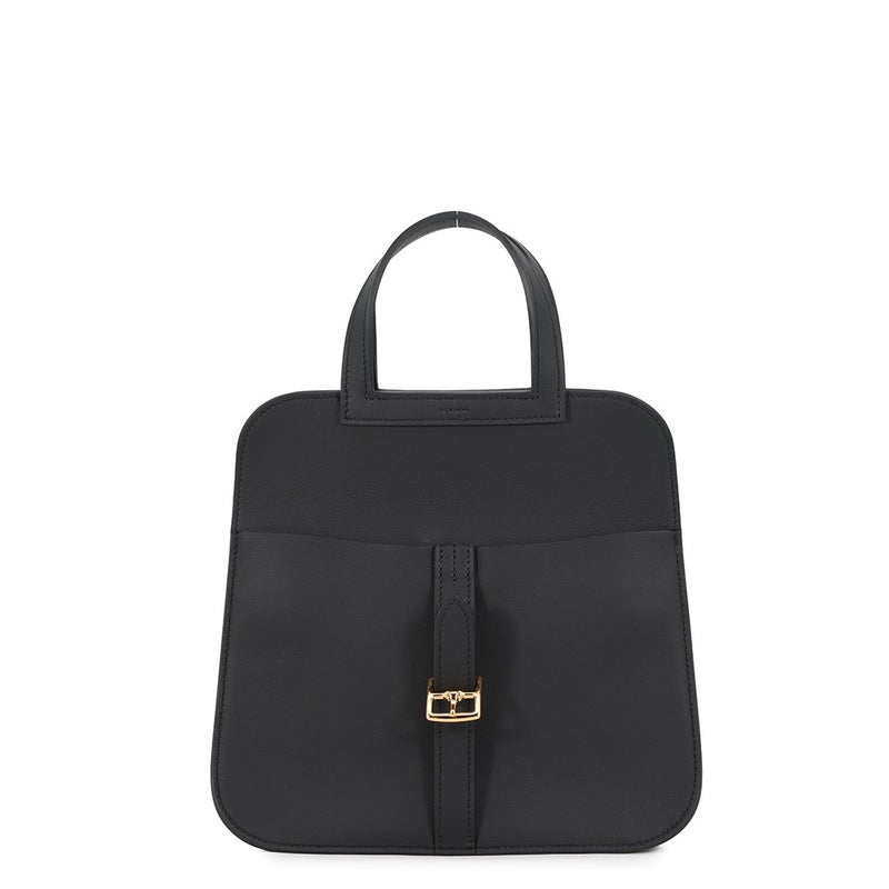エルメス ハンドバッグ アルザン ミニ ブラック/ゴールド金具 スイフト G刻印 2wayショルダー 黒