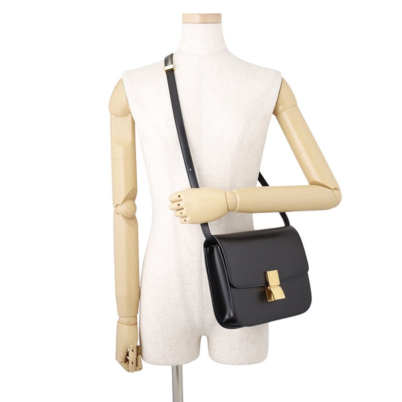 セリーヌ ショルダーバッグ クラシック ボックス ミディアム 164173DLS CELINE 黒