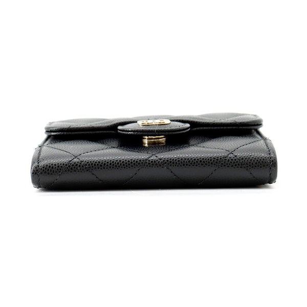 シャネル チェーンウォレット マトラッセ ココマーク ミニ キャビアスキン AP0238 CHANEL 財布 黒
