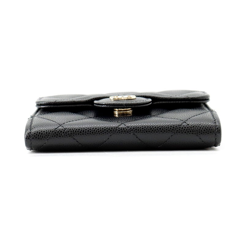 シャネル チェーンウォレット マトラッセ ココマーク ミニ キャビアスキン AP0238 CHANEL 財布 黒