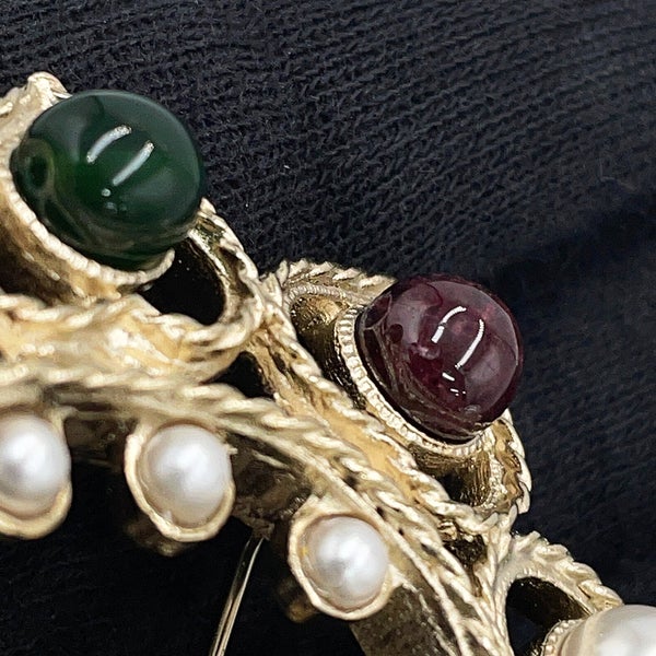 シャネル ブローチ ココマーク ハート ラインストーン フェイクパール カラーストーン メタル A19B CHANEL アクセサリー