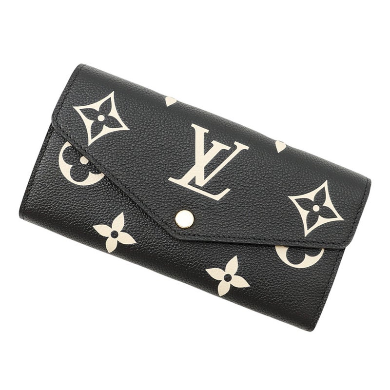 ルイヴィトン 長財布 モノグラム・アンプラント ポルトフォイユ・サラ M80496 LOUIS VUITTON ブラック 黒