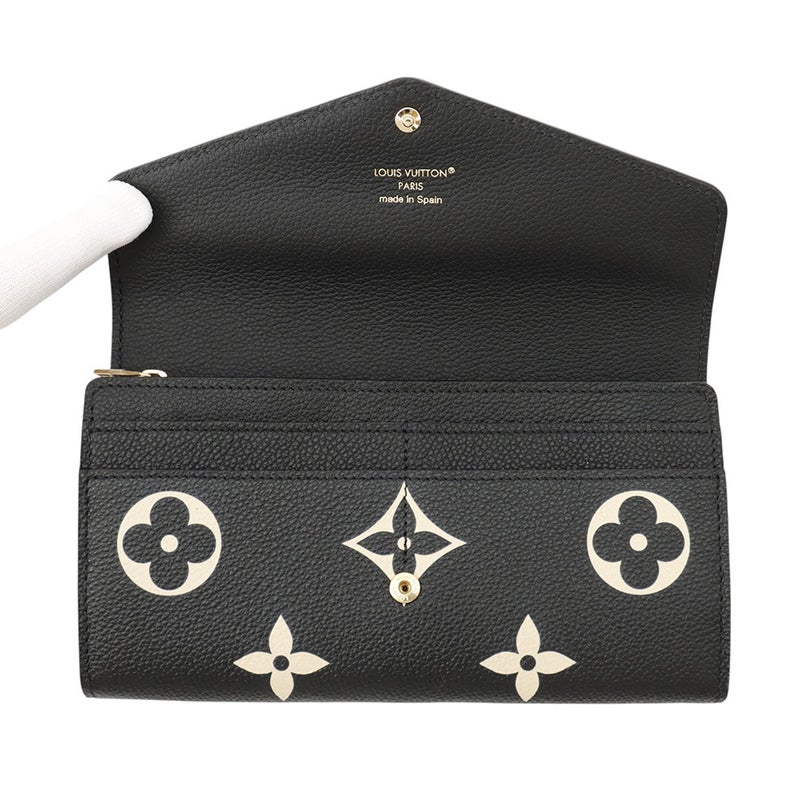 ルイヴィトン 長財布 モノグラム・アンプラント ポルトフォイユ・サラ M80496 LOUIS VUITTON ブラック 黒
