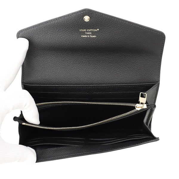 ルイヴィトン 長財布 モノグラム・アンプラント ポルトフォイユ・サラ M80496 LOUIS VUITTON ブラック 黒
