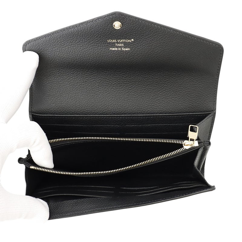 ルイヴィトン 長財布 モノグラム・アンプラント ポルトフォイユ・サラ M80496 LOUIS VUITTON ブラック 黒