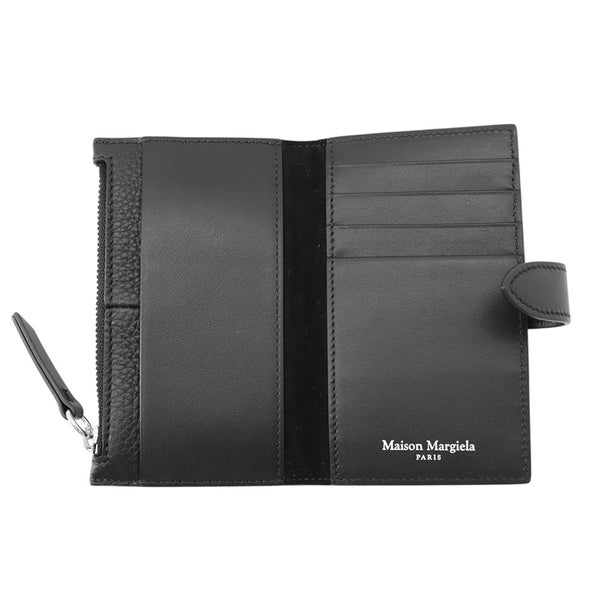 メゾンマルジェラ カードケース  4ステッチ ジップカードホルダー カーフレザー SA2VX0009 Maison Margiela 財布 黒