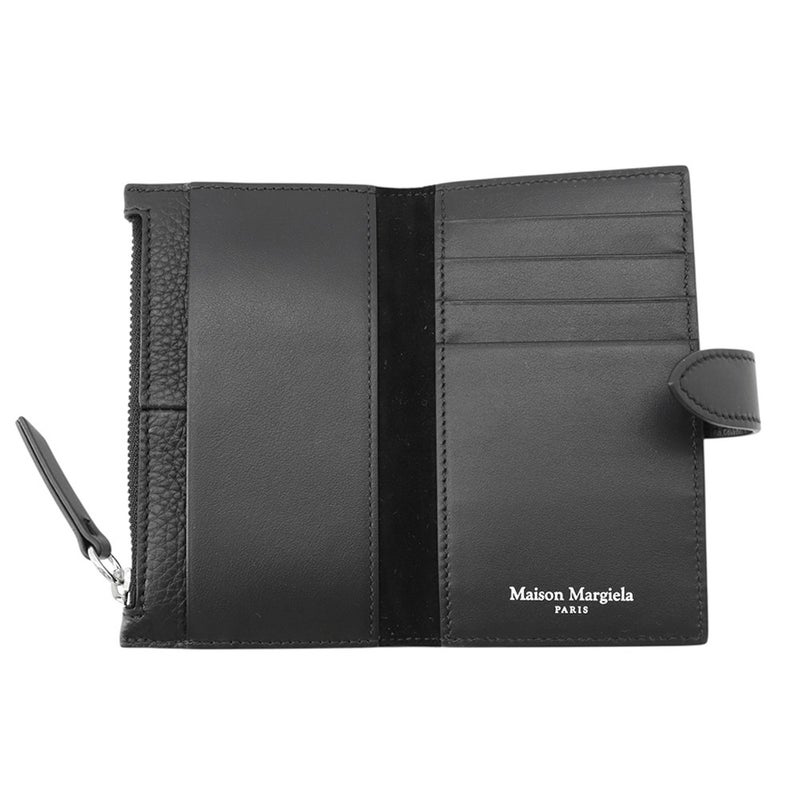 メゾンマルジェラ カードケース  4ステッチ ジップカードホルダー カーフレザー SA2VX0009 Maison Margiela 財布 黒