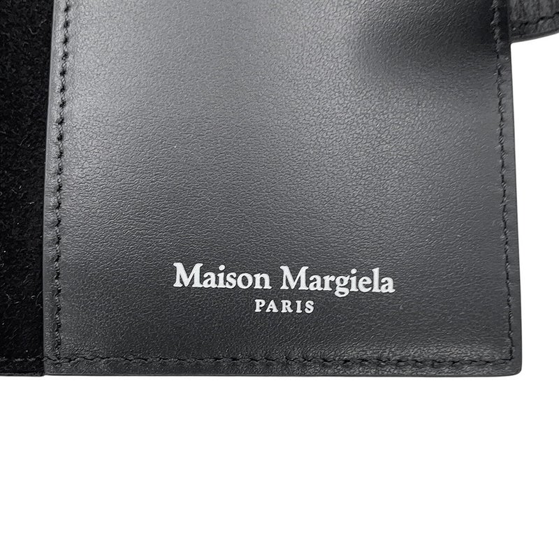 メゾンマルジェラ カードケース  4ステッチ ジップカードホルダー カーフレザー SA2VX0009 Maison Margiela 財布 黒