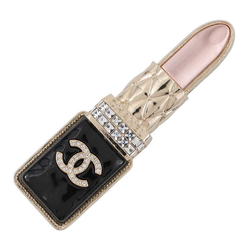 シャネル ブローチ ココマーク リップスティック モチーフ ラインストーン A22 C AB7677 CHANEL 口紅 アクセサリー
