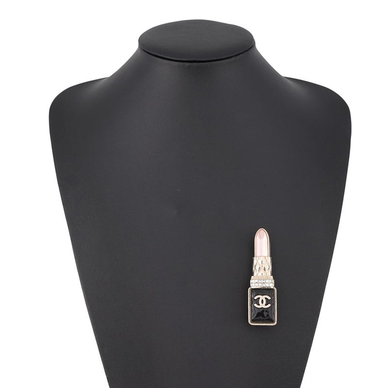 シャネル ブローチ ココマーク リップスティック モチーフ ラインストーン A22 C AB7677 CHANEL 口紅 アクセサリー