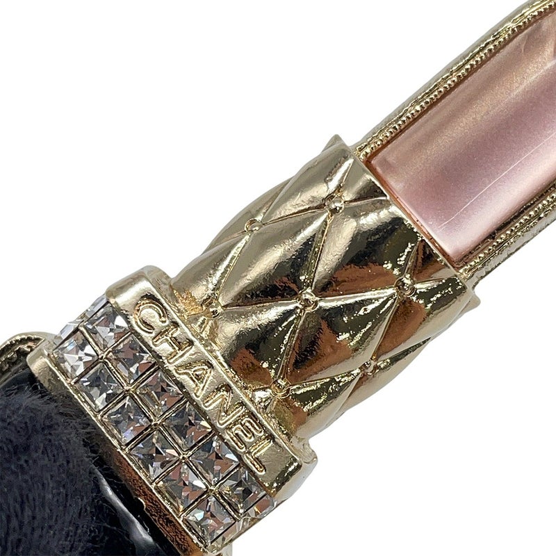 シャネル ブローチ ココマーク リップスティック モチーフ ラインストーン A22 C AB7677 CHANEL 口紅 アクセサリー