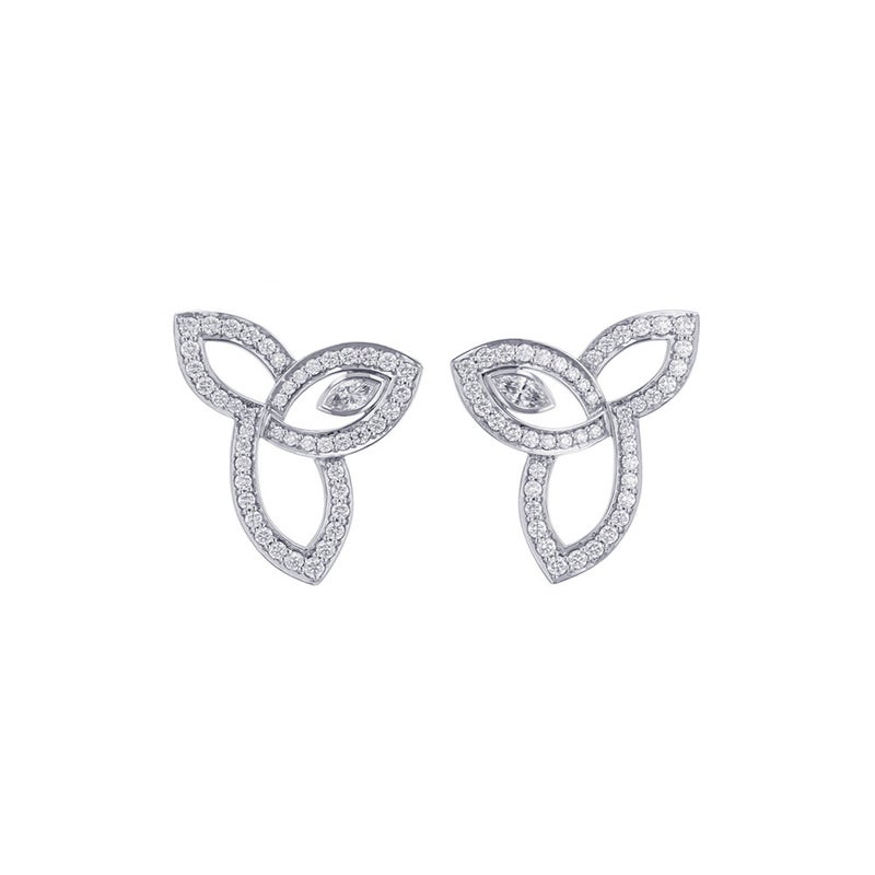 ハリーウィンストン ピアス リリークラスター・イヤリング ダイヤモンド 92P 計約0.68ct Pt950プラチナ EADPMQRFLC
