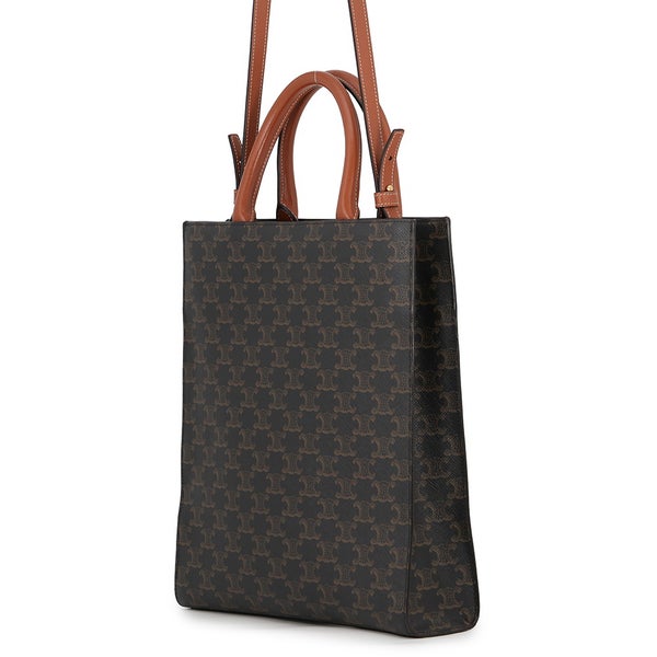 セリーヌ ハンドバッグ トリオンフ スモール バーティカル カバ PVC レザー 191542BZK CELINE 2wayショルダーバッグ