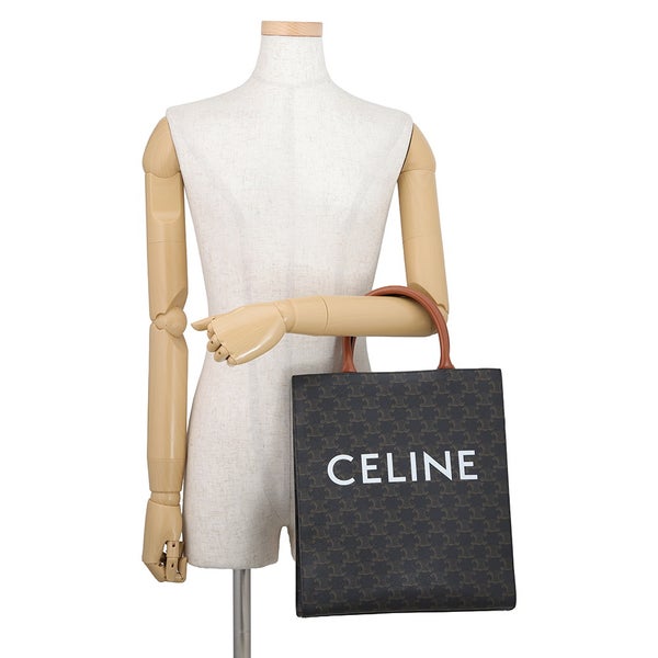 セリーヌ ハンドバッグ トリオンフ スモール バーティカル カバ PVC レザー 191542BZK CELINE 2wayショルダーバッグ