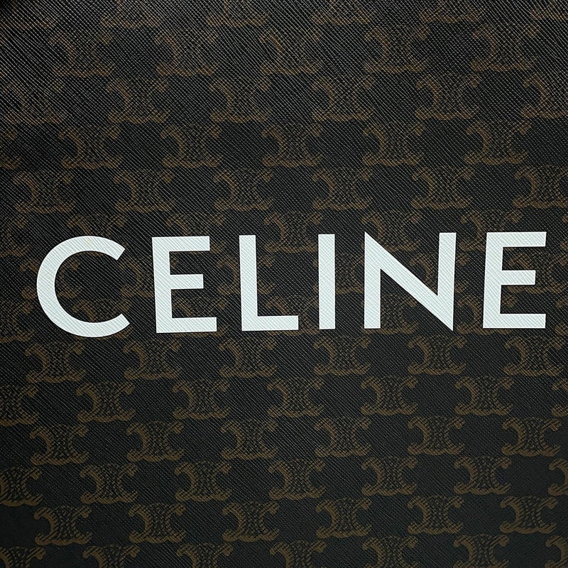 セリーヌ ハンドバッグ トリオンフ スモール バーティカル カバ PVC レザー 191542BZK CELINE 2wayショルダーバッグ