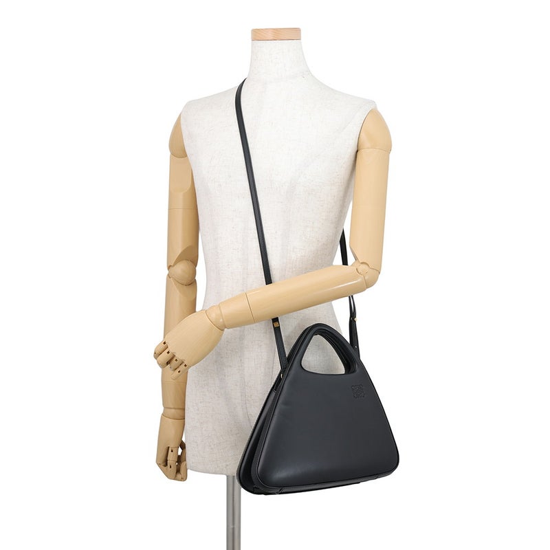 ロエベ ハンドバッグ アーキテクト A バッグ ソフトナチュラルカーフスキン LOEWE 2wayショルダーバッグ 黒
