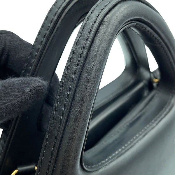 ロエベ ハンドバッグ アーキテクト A バッグ ソフトナチュラルカーフスキン LOEWE 2wayショルダーバッグ 黒