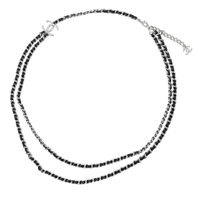 シャネル ネックレス ココマーク チェーンロングネックレス ABF162 B 25 P CHANEL アクセサリー 黒