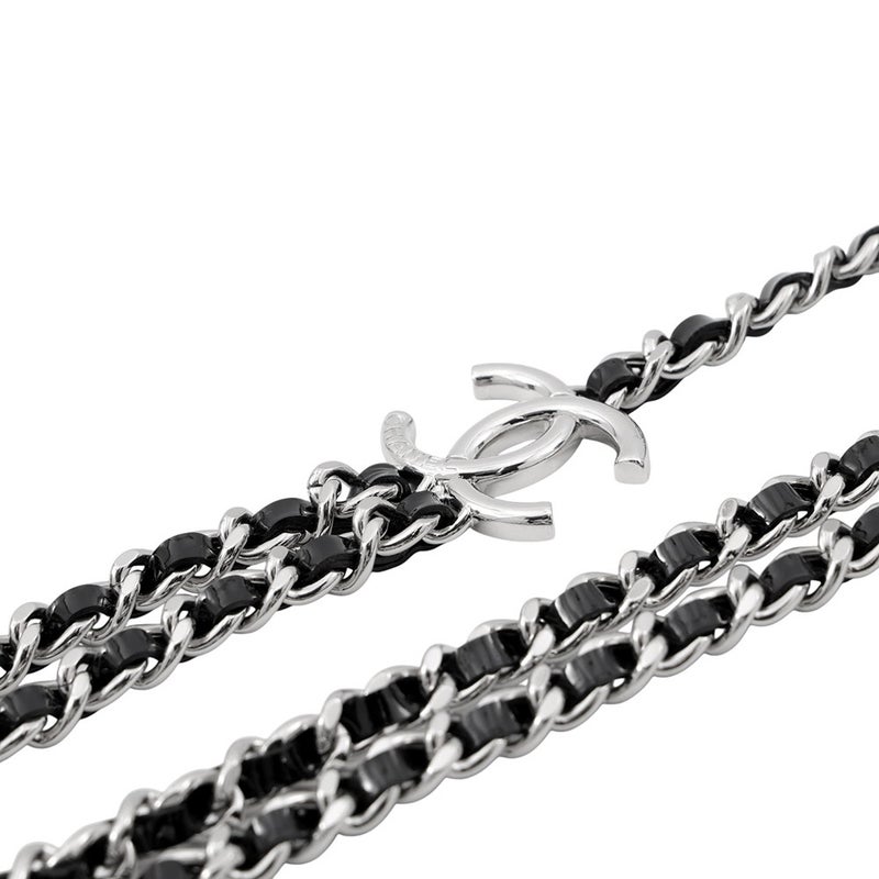 シャネル ネックレス ココマーク チェーンロングネックレス ABF162 B 25 P CHANEL アクセサリー 黒