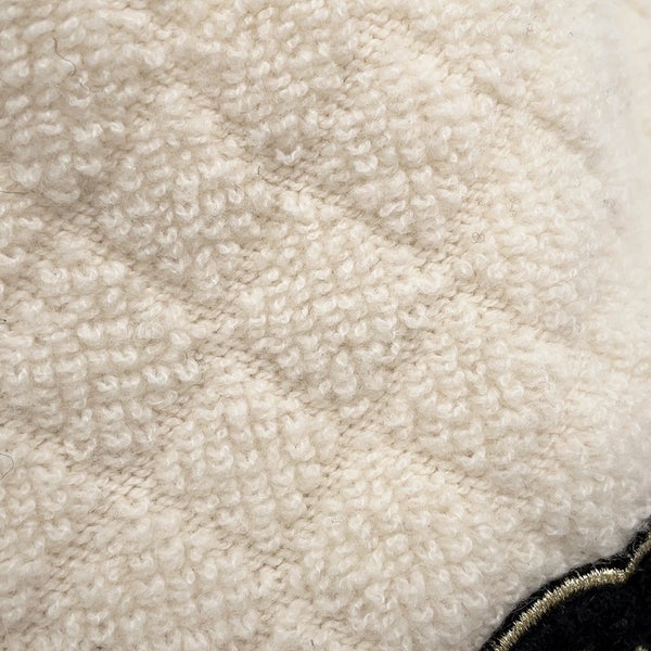 シャネル ニット帽 ココマーク カシミヤ CHANEL 帽子 黒 白