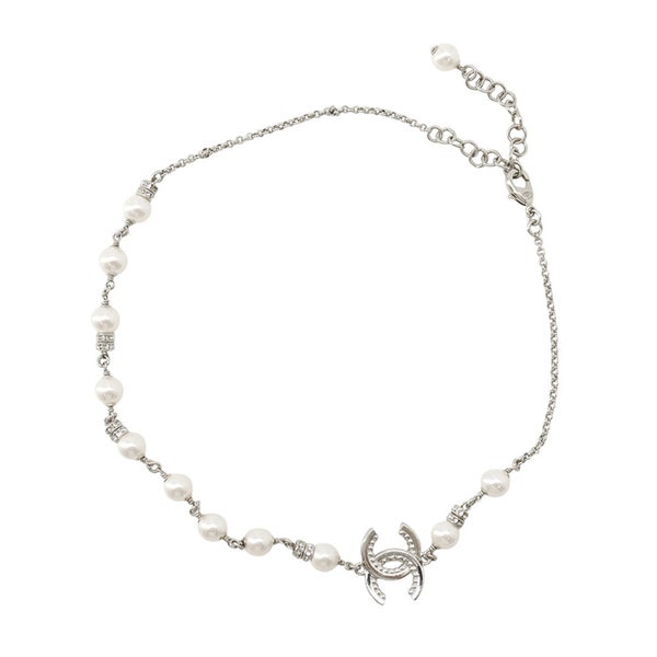 シャネル ネックレス ココマーク フェイクパール ラインストーン  CHANEL アクセサリー