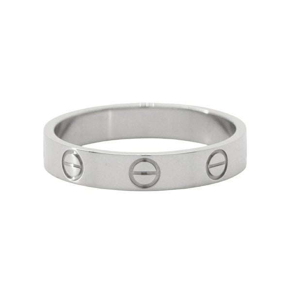 カルティエ リング ラブ スモールモデル K18WGホワイトゴールド リングサイズ54 B4085100 Cartier LOVE ジュエリー 指輪