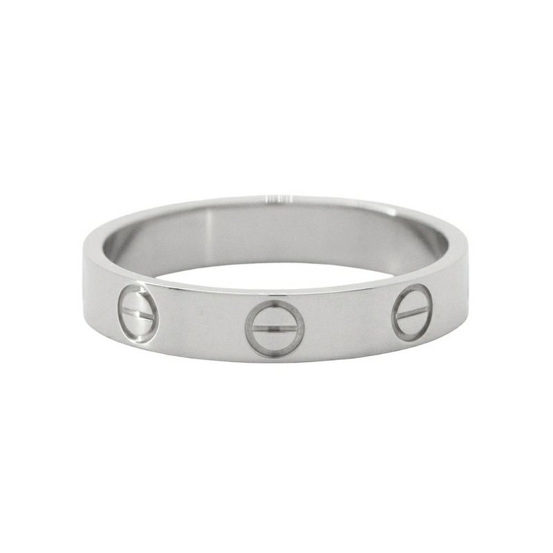 カルティエ リング ラブ スモールモデル K18WGホワイトゴールド リングサイズ54 B4085100 Cartier LOVE ジュエリー 指輪