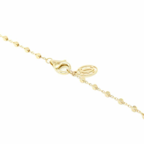 カルティエ ネックレス パンテール ドゥ ダイヤ 19P 計0.07ct ツァボライトガーネット 1P K18YG ブラックラッカー