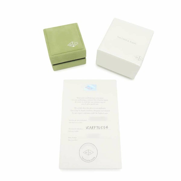 ヴァンクリーフ&アーペル リング ヴィンテージ アルハンブラ リバーシブル カーネリアン ダイヤ 1P ギヨシェ K18PG サイズ54 指輪