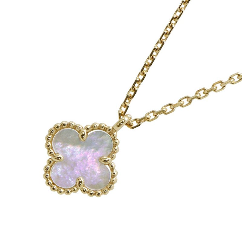 ヴァンクリーフ&アーペル ネックレス スウィート アルハンブラ ペンダント マザーオブパール K18YGイエローゴールド VCARF69100