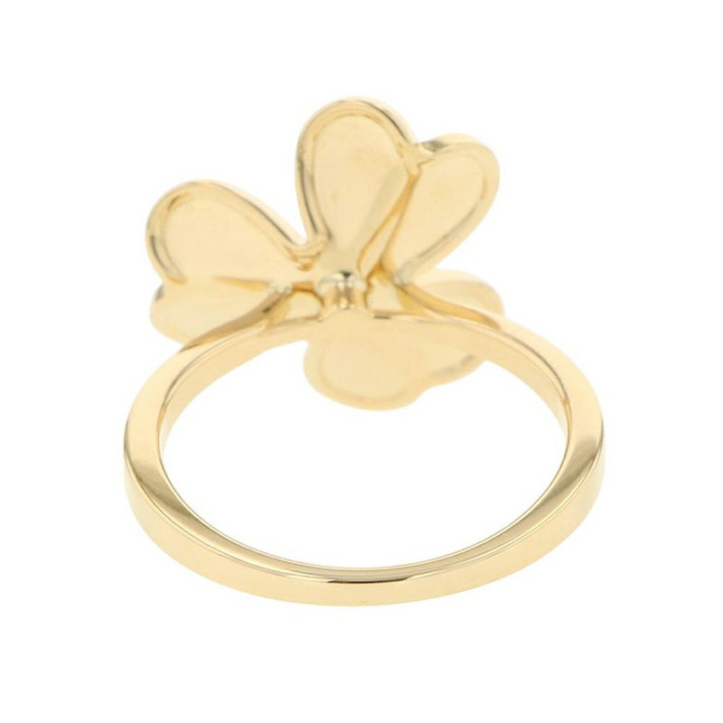 ヴァンクリーフ&アーペル リング フリヴォル 1フラワー SM ダイヤモンド 0.08ct K18YG リングサイズ49 VCARP2DS00