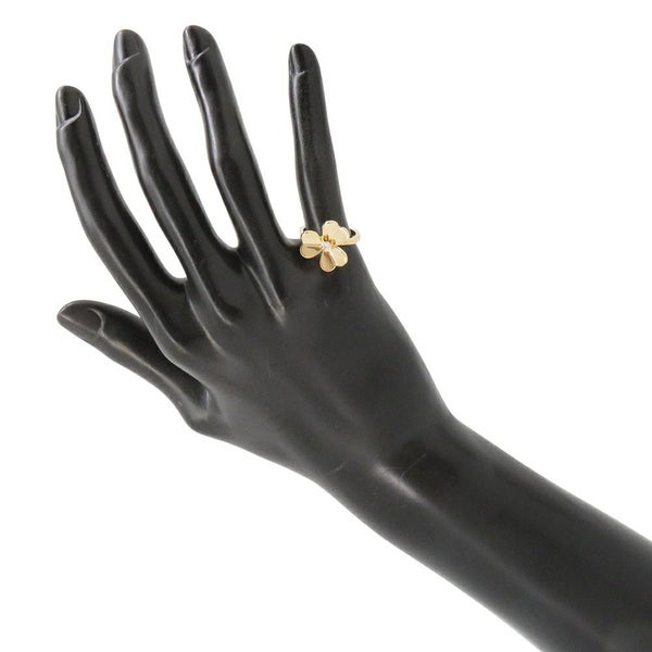 ヴァンクリーフ&アーペル リング フリヴォル 1フラワー SM ダイヤモンド 0.08ct K18YG リングサイズ49 VCARP2DS00