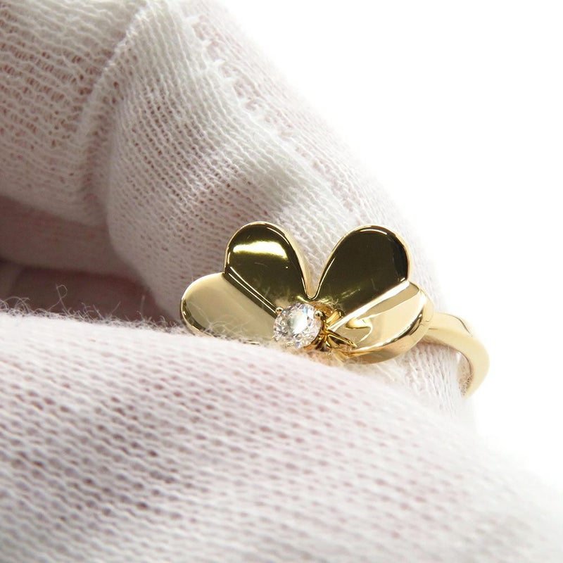 ヴァンクリーフ&アーペル リング フリヴォル 1フラワー SM ダイヤモンド 0.08ct K18YG リングサイズ49 VCARP2DS00