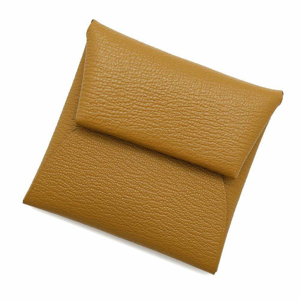 エルメス コインケース バスティア キャメル シェブルミゾル W刻印 エルメス コインケース バスティア キャメル シェブルミゾル W刻印