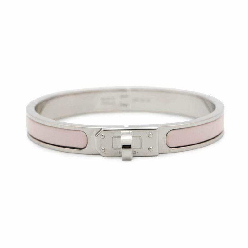 エルメス ブレスレット ミニクリック ケリー PM エナメル ローズ・カンダー/シルバー金具 HERMES