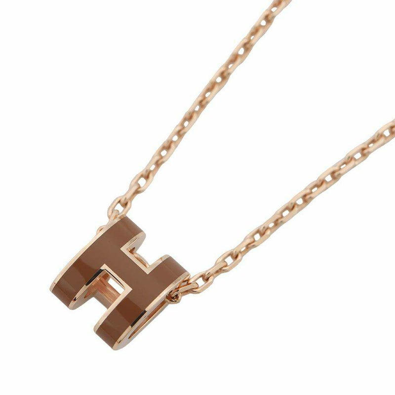 エルメス ネックレス ミニ・ポップアッシュ ニューゴールド/ピンクゴールド金具 HERMES アクセサリー