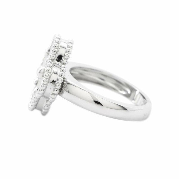 ヴァンクリーフ&アーペル リング ヴィンテージ アルハンブラ リング ギヨシェ K18WG リングサイズ47 VCARP9XI47 指輪